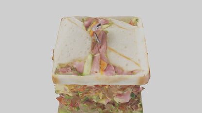 3D model Sandwiches model VR / AR / low-poly
