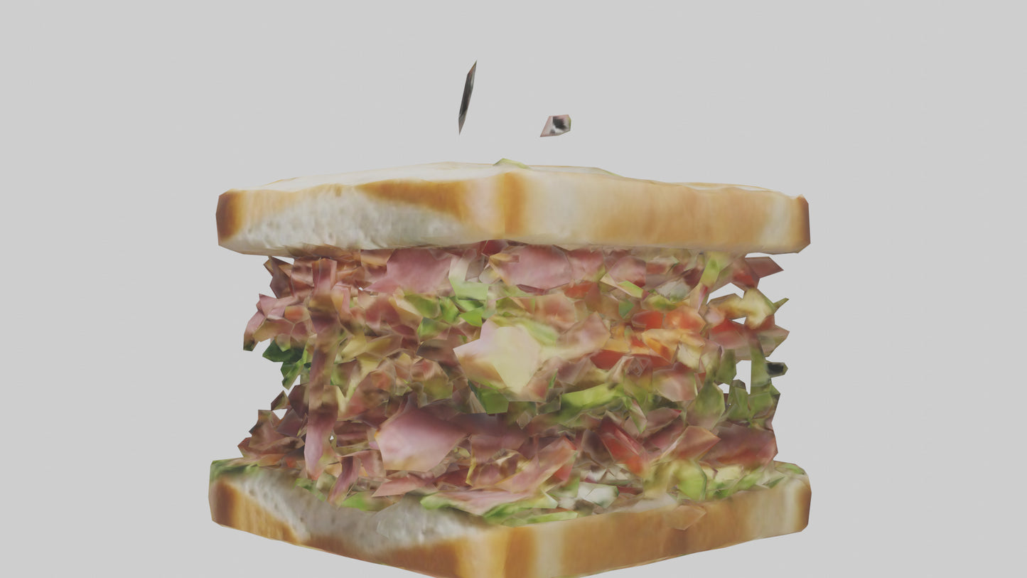 3D model Sandwiches model VR / AR / low-poly