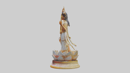 Saraswati statue model 3D model