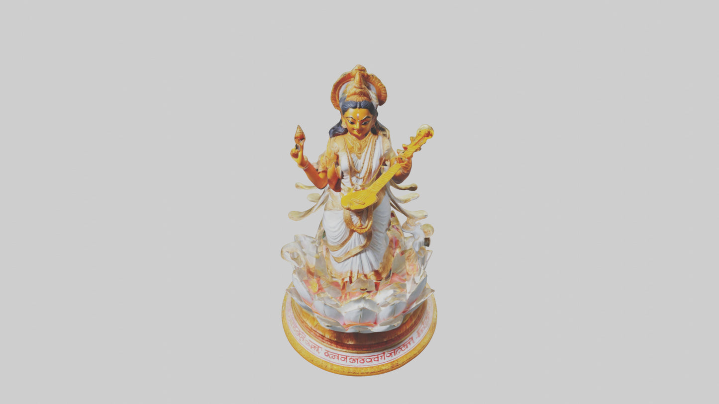 Saraswati statue model 3D model