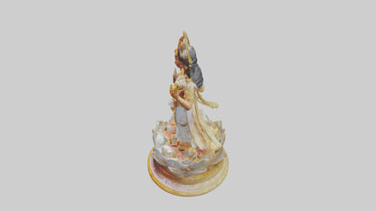 Saraswati statue model 3D model