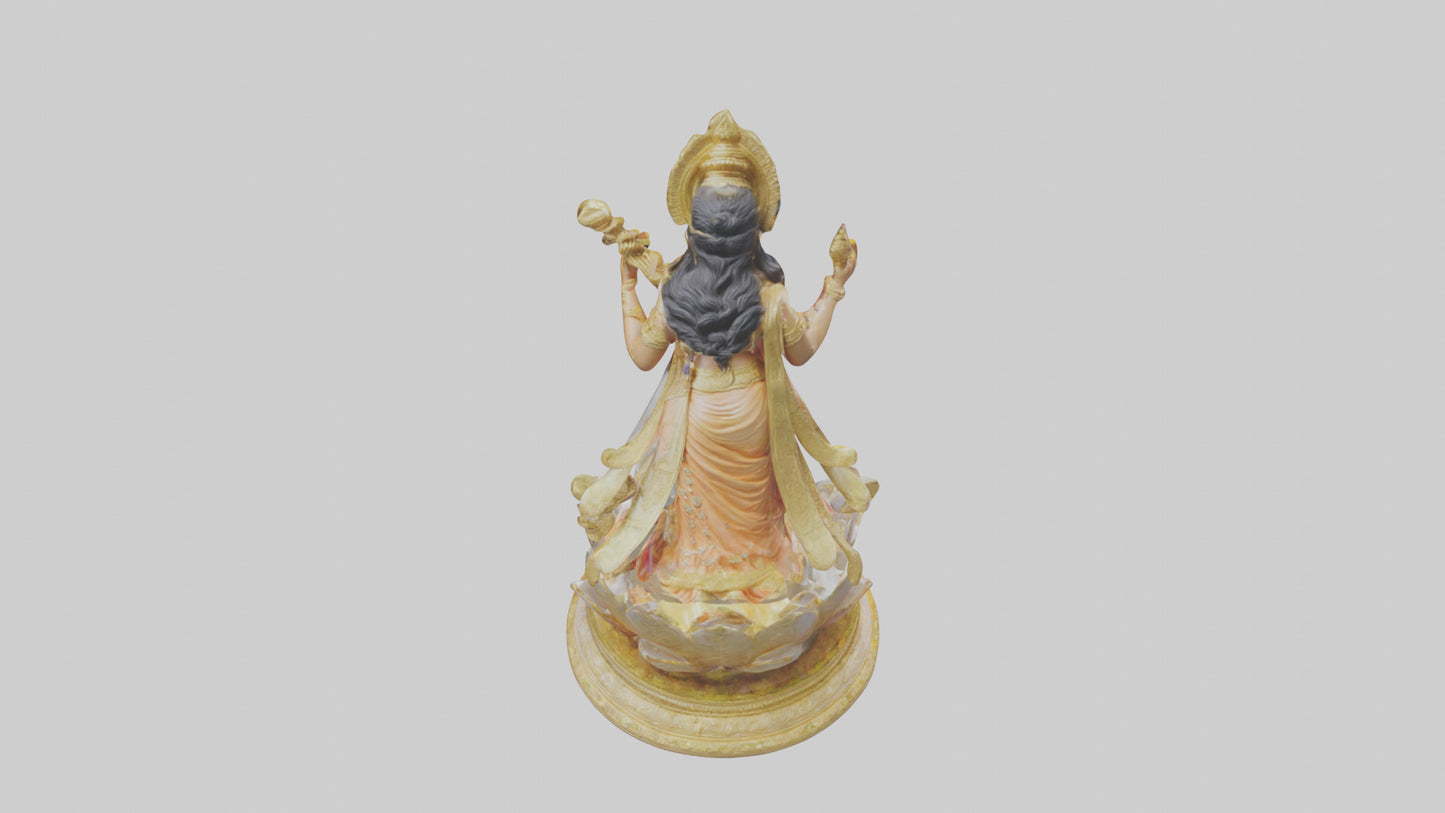 Saraswati statue model 3D model