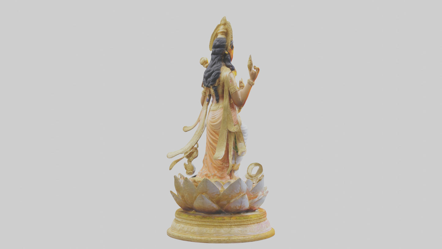 Saraswati statue model 3D model