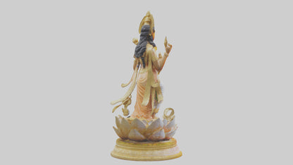 Saraswati statue model 3D model