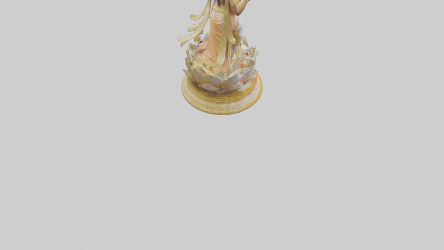 Saraswati statue model 3D model