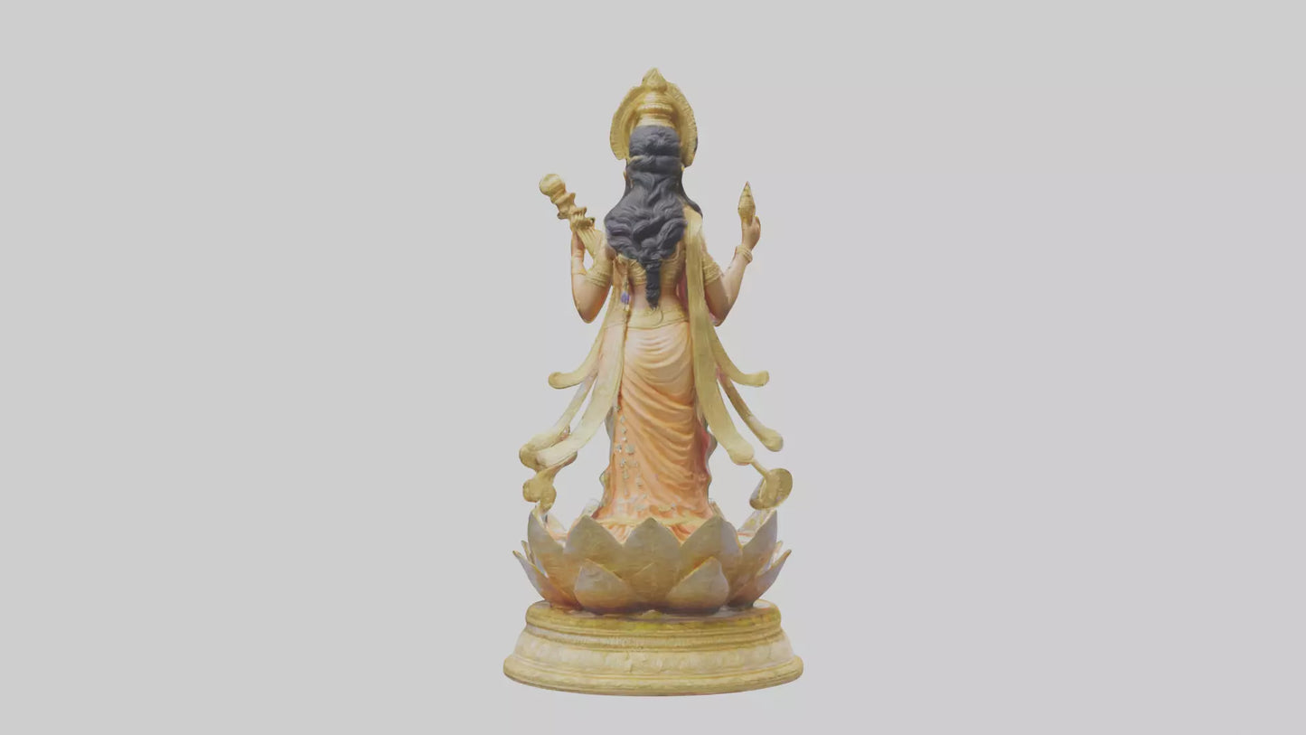 Saraswati statue model 3D model