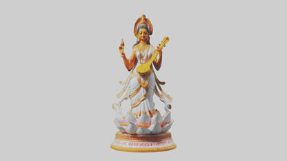 Saraswati statue model 3D model