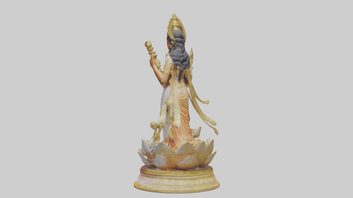 Saraswati statue model 3D model