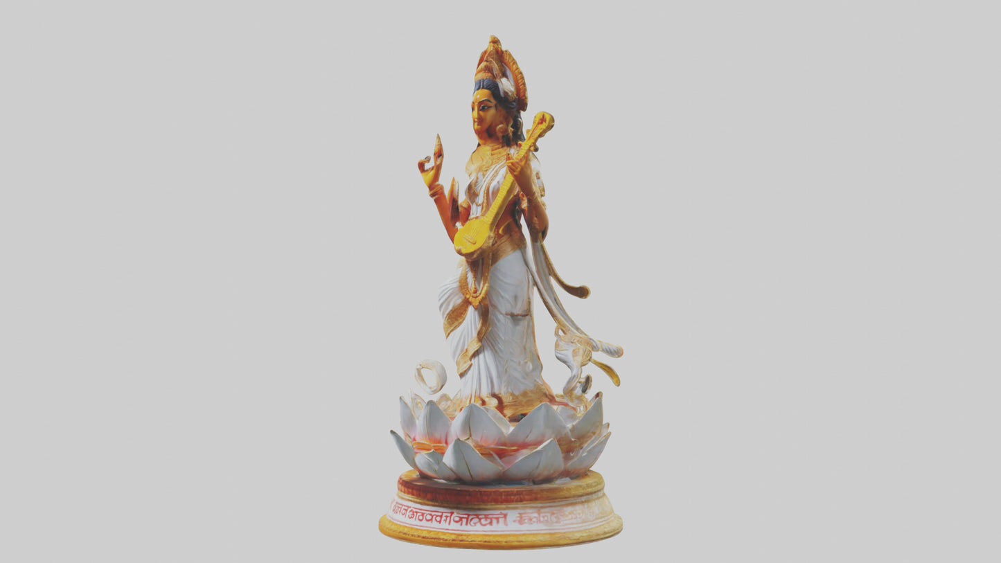 Saraswati statue model 3D model