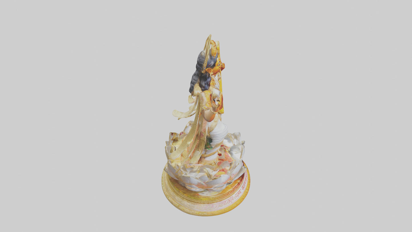 Saraswati statue model 3D model
