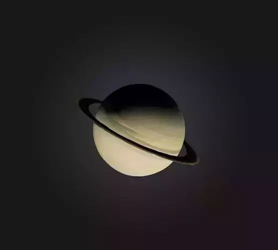 3D model Saturn Planet VR / AR / low-poly