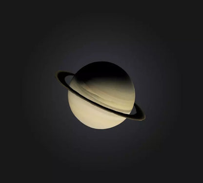 3D model Saturn Planet VR / AR / low-poly