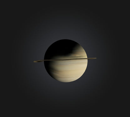 3D model Saturn Planet VR / AR / low-poly