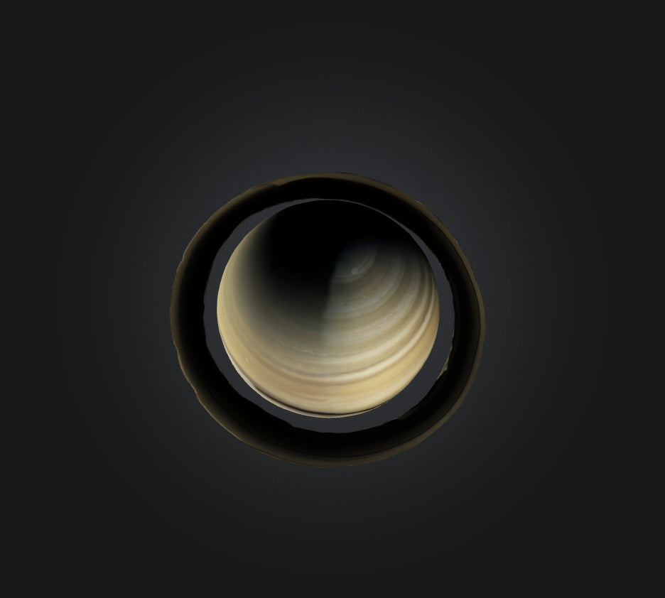 3D model Saturn Planet VR / AR / low-poly