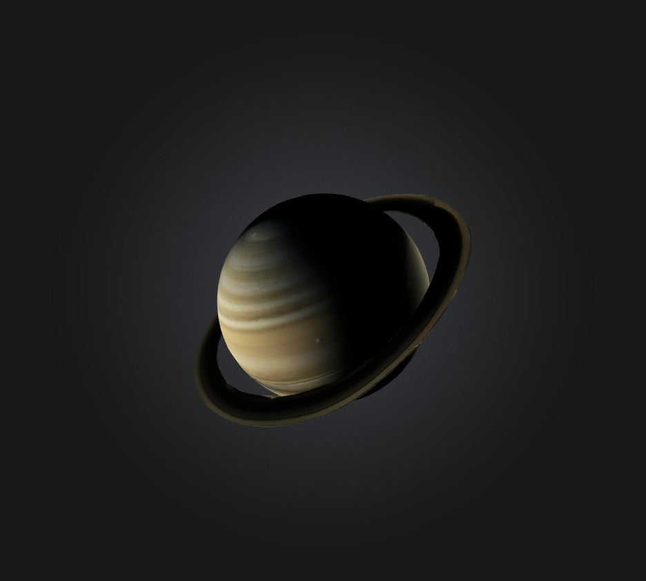 3D model Saturn Planet VR / AR / low-poly