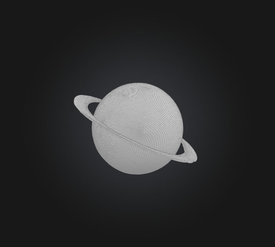 3D model Saturn Planet VR / AR / low-poly