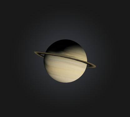 3D model Saturn Planet VR / AR / low-poly