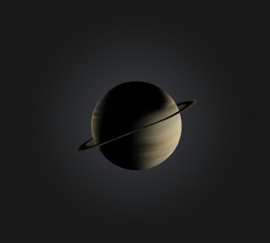 3D model Saturn Planet VR / AR / low-poly