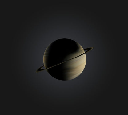 3D model Saturn Planet VR / AR / low-poly