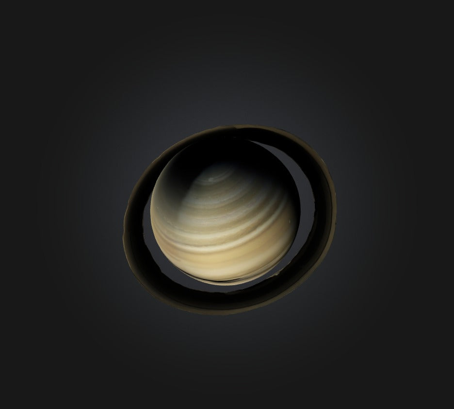 3D model Saturn Planet VR / AR / low-poly