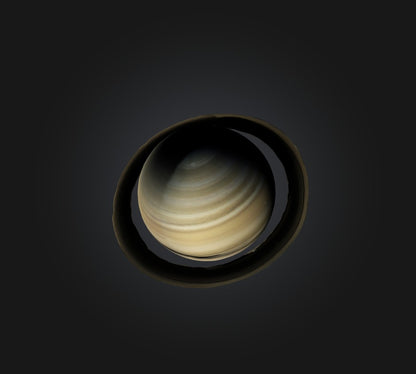 3D model Saturn Planet VR / AR / low-poly