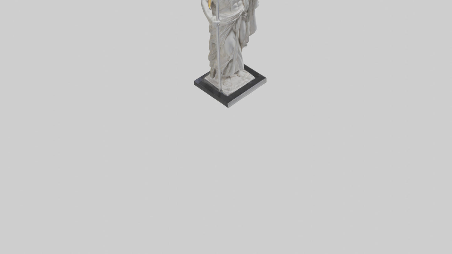 Saturn statue model VR / AR / low-poly