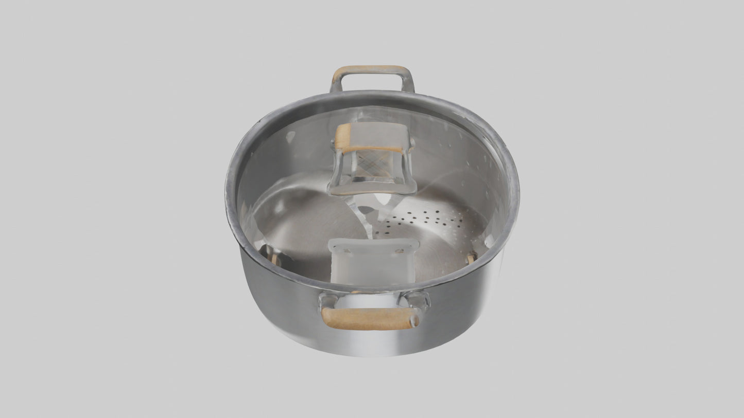 3D model Saucepan model VR / AR / low-poly