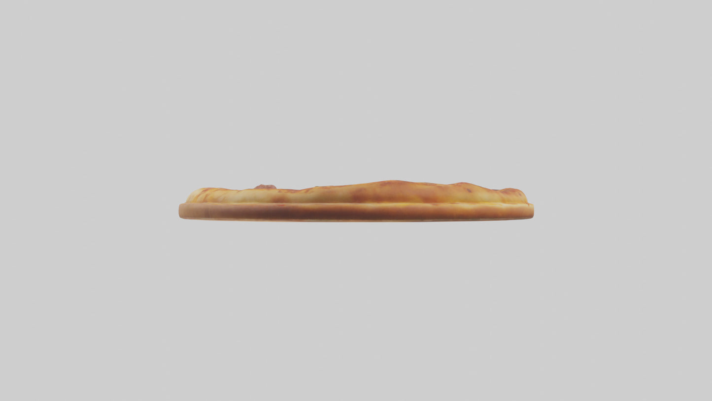 3D model Sausage pizza model VR / AR / low-poly