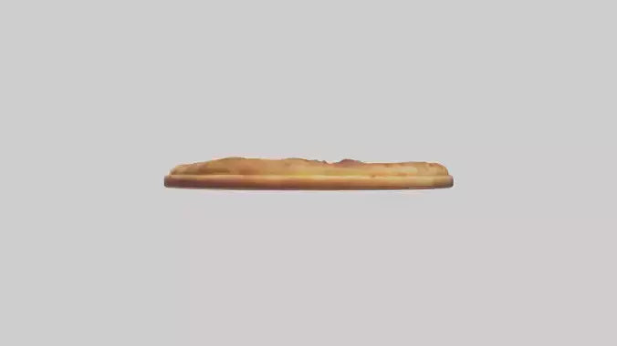 3D model Sausage pizza model VR / AR / low-poly