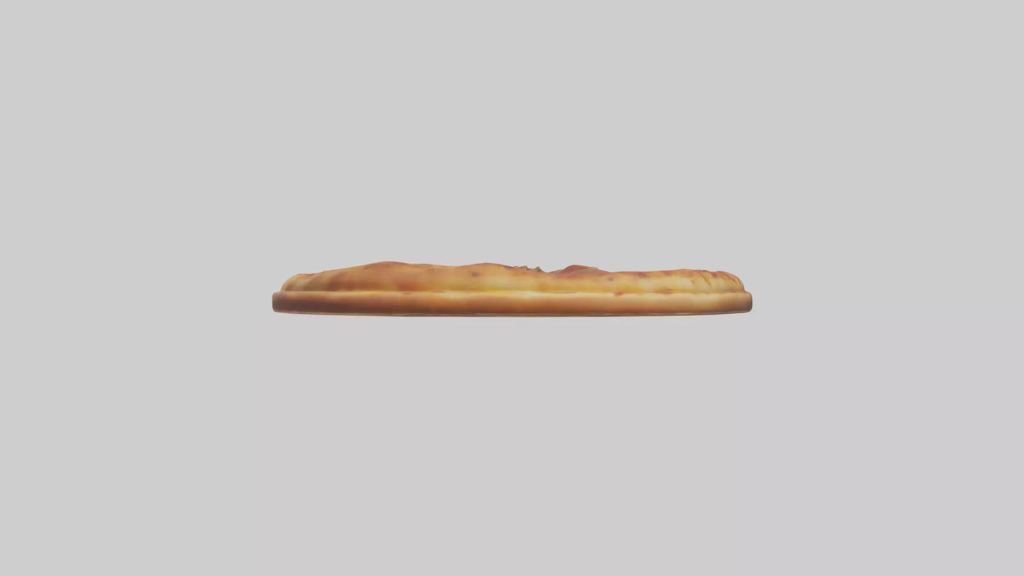3D model Sausage pizza model VR / AR / low-poly