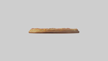 3D model Sausage pizza model VR / AR / low-poly
