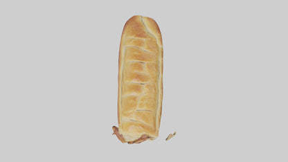 Sausage roll model 3D model