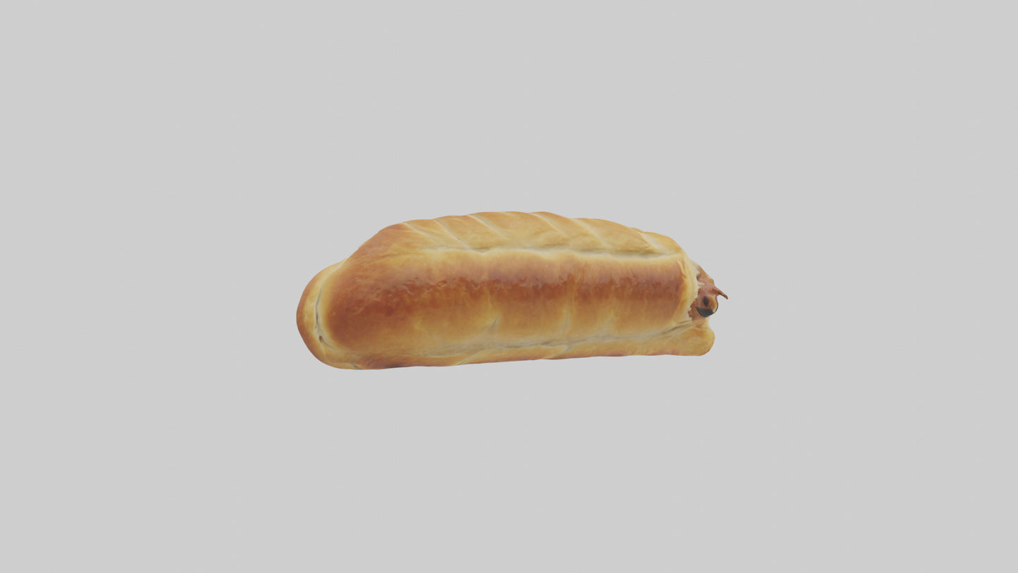 Sausage roll model 3D model