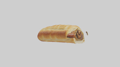 Sausage roll model 3D model