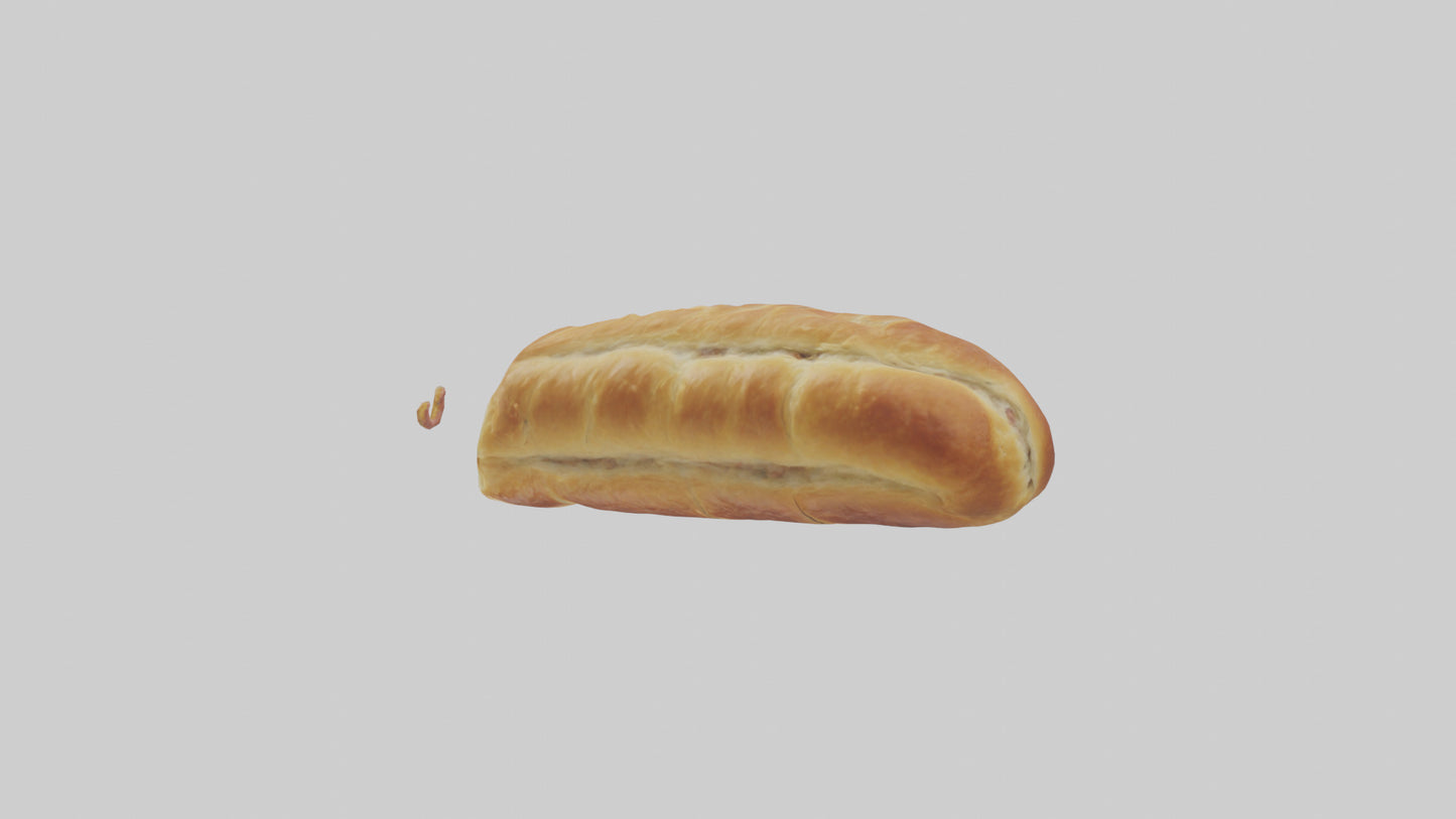 Sausage roll model 3D model