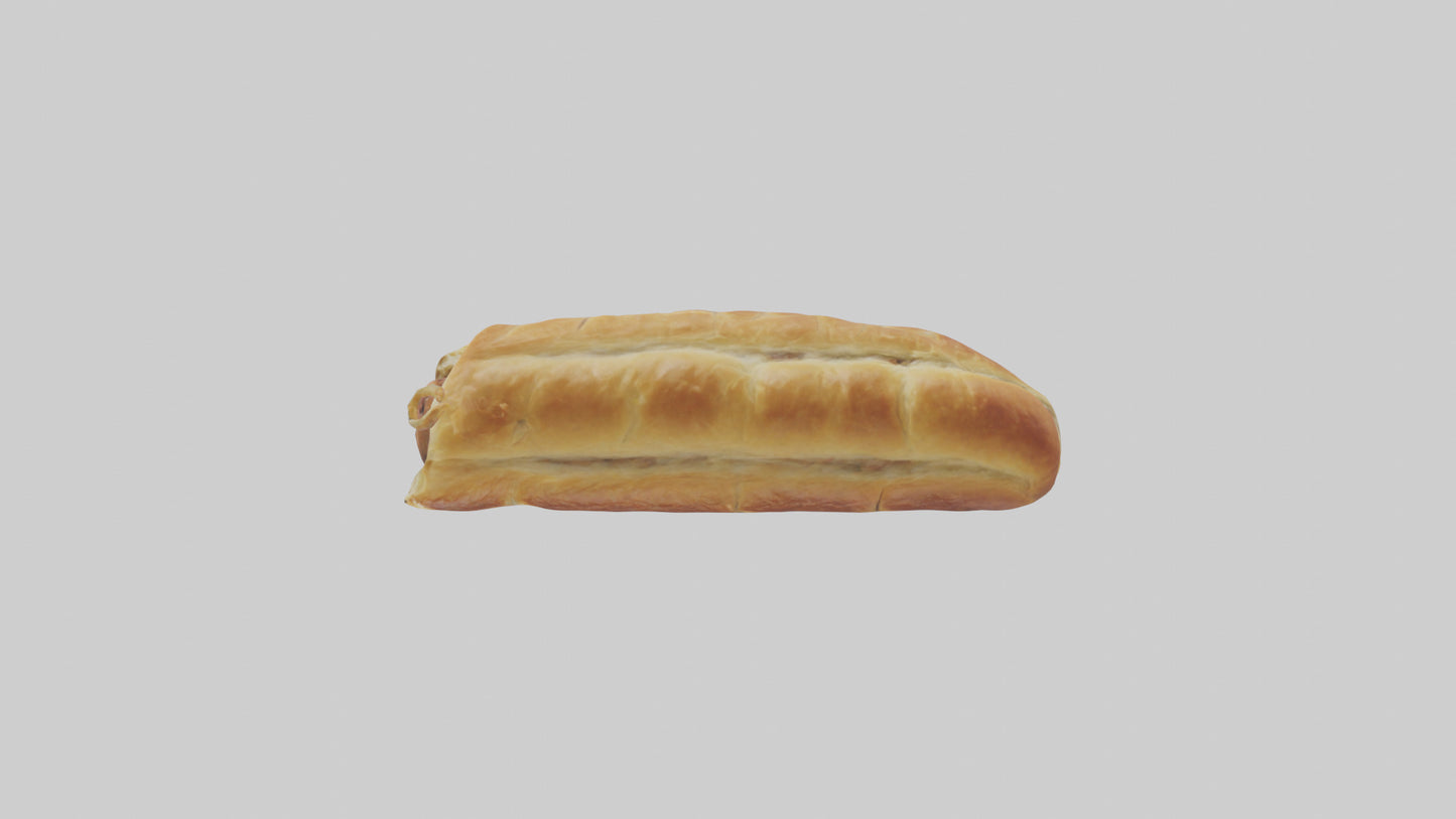Sausage roll model 3D model