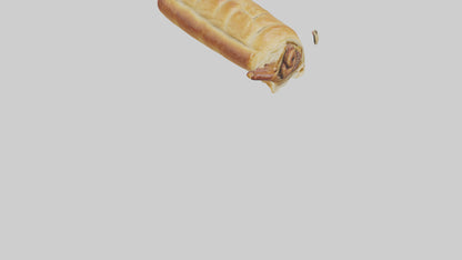 Sausage roll model 3D model
