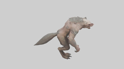 Savage Creature model VR / AR / low-poly