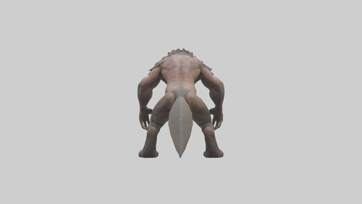 Savage Creature model VR / AR / low-poly