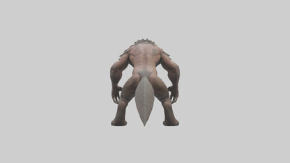 Savage Creature model VR / AR / low-poly