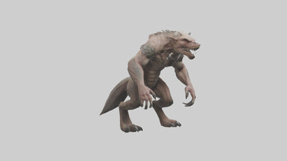 Savage Creature model VR / AR / low-poly