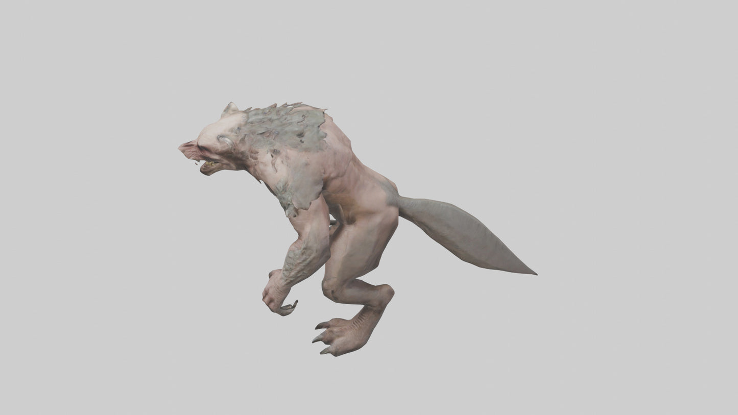 Savage Creature model VR / AR / low-poly