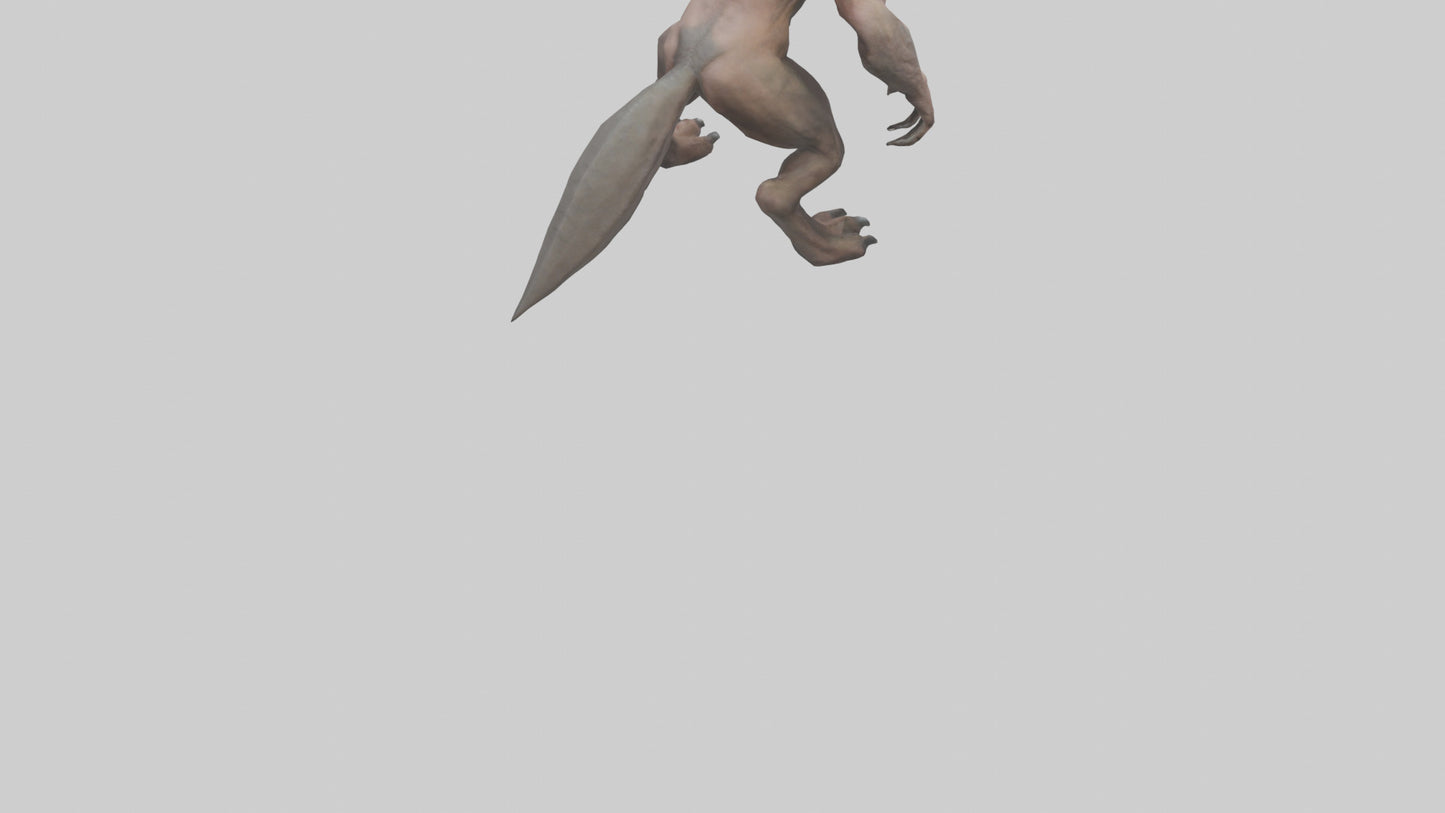 Savage Creature model VR / AR / low-poly
