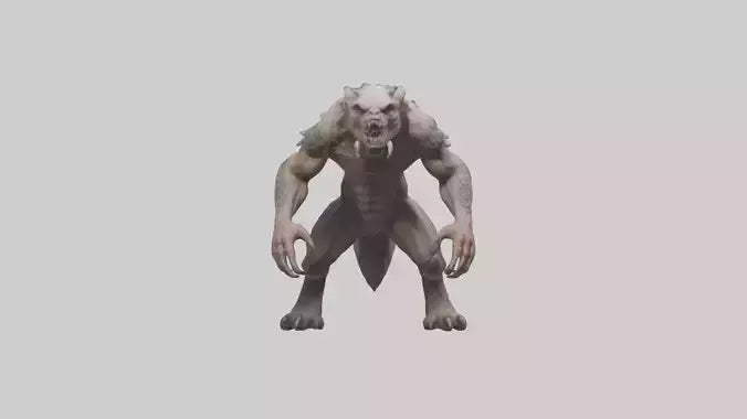 Savage Creature model VR / AR / low-poly
