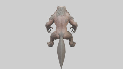 Savage Creature model VR / AR / low-poly