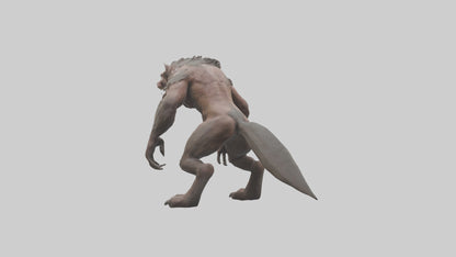 Savage Creature model VR / AR / low-poly