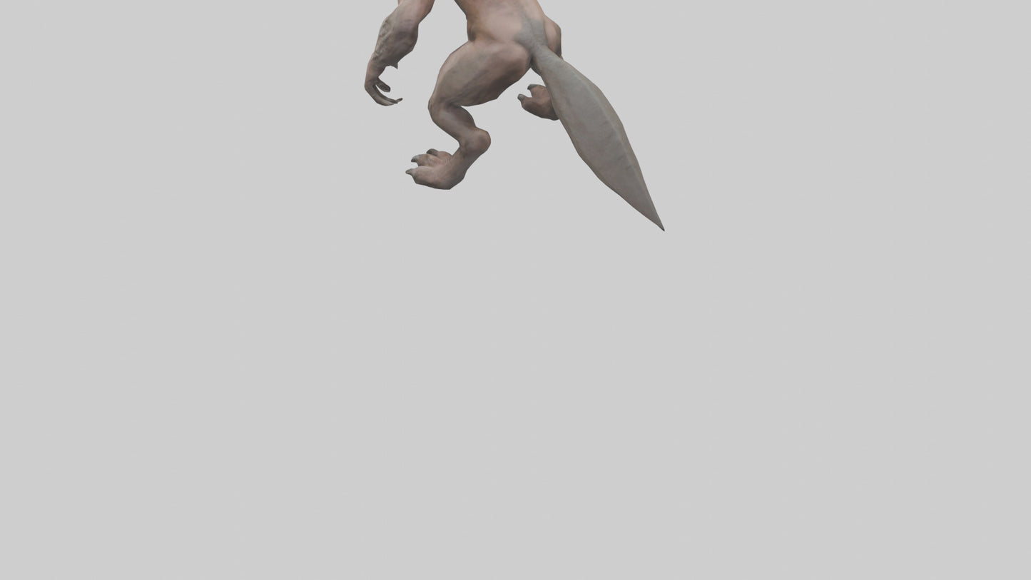 Savage Creature model VR / AR / low-poly