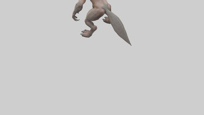 Savage Creature model VR / AR / low-poly