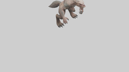 Savage Creature model VR / AR / low-poly