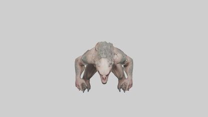 Savage Creature model VR / AR / low-poly